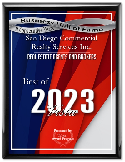 A plaque that says best of 2 0 2 3 in the business hall of fame.